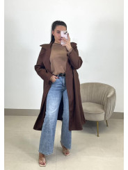 sudadera hombrera basica marron