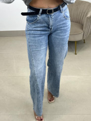 vaquero detalle costura (incluye cinturon)