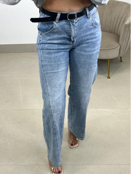 vaquero detalle costura (incluye cinturon)