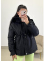Parka acolchada negra