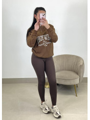 sudadera new york marron