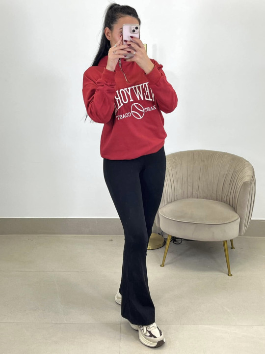 sudadera new york roja