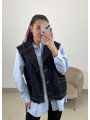 Chaleco denim oscuro