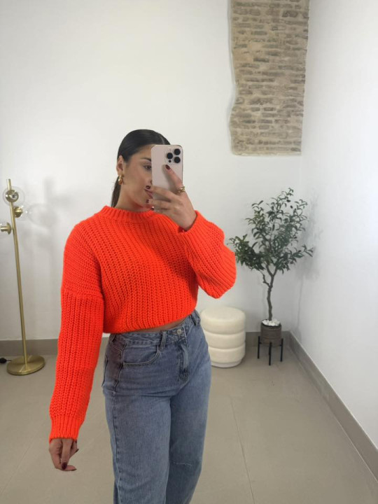 jersey crop naranja