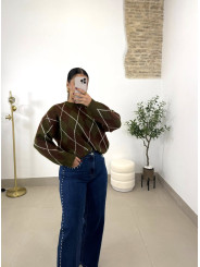 Vaquero tachuelas oscuro