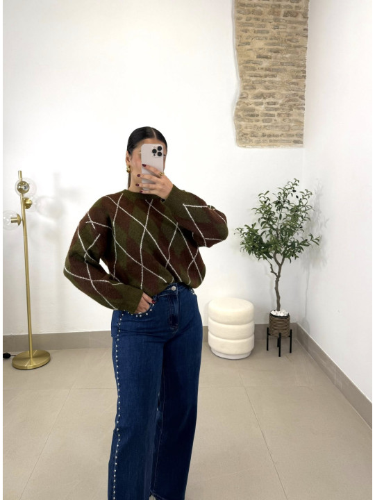 Vaquero tachuelas oscuro