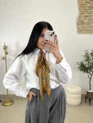 pantalon balloon pinzas rayas diplomaticas gris