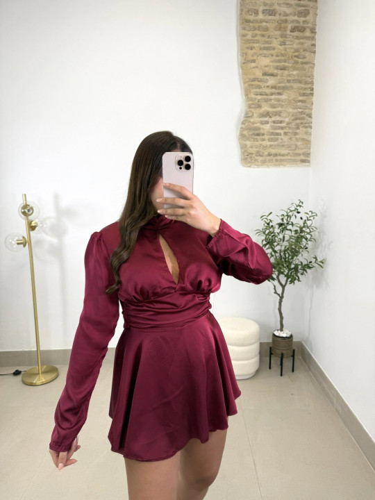 Vestido|Mono Amanda tinto