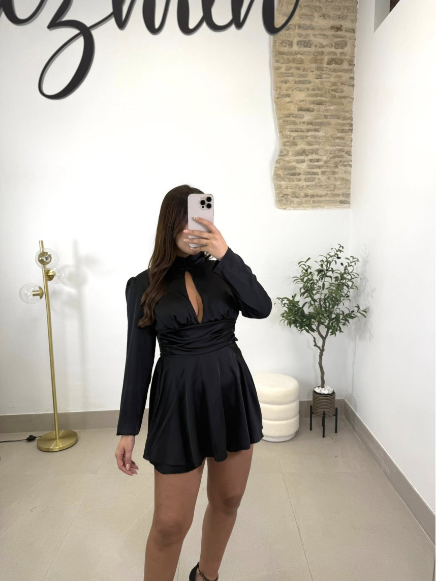 Vestido|Mono carolina negro