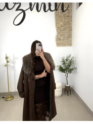 Vestido miriam marron