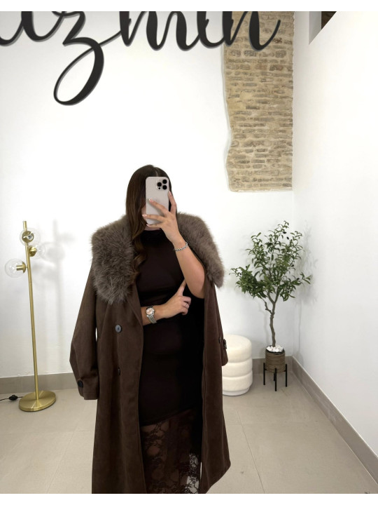 Vestido miriam marron