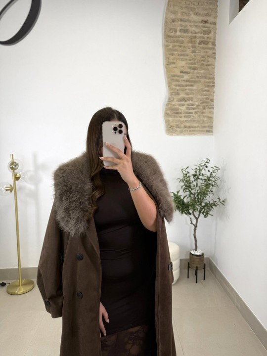 Vestido miriam marron