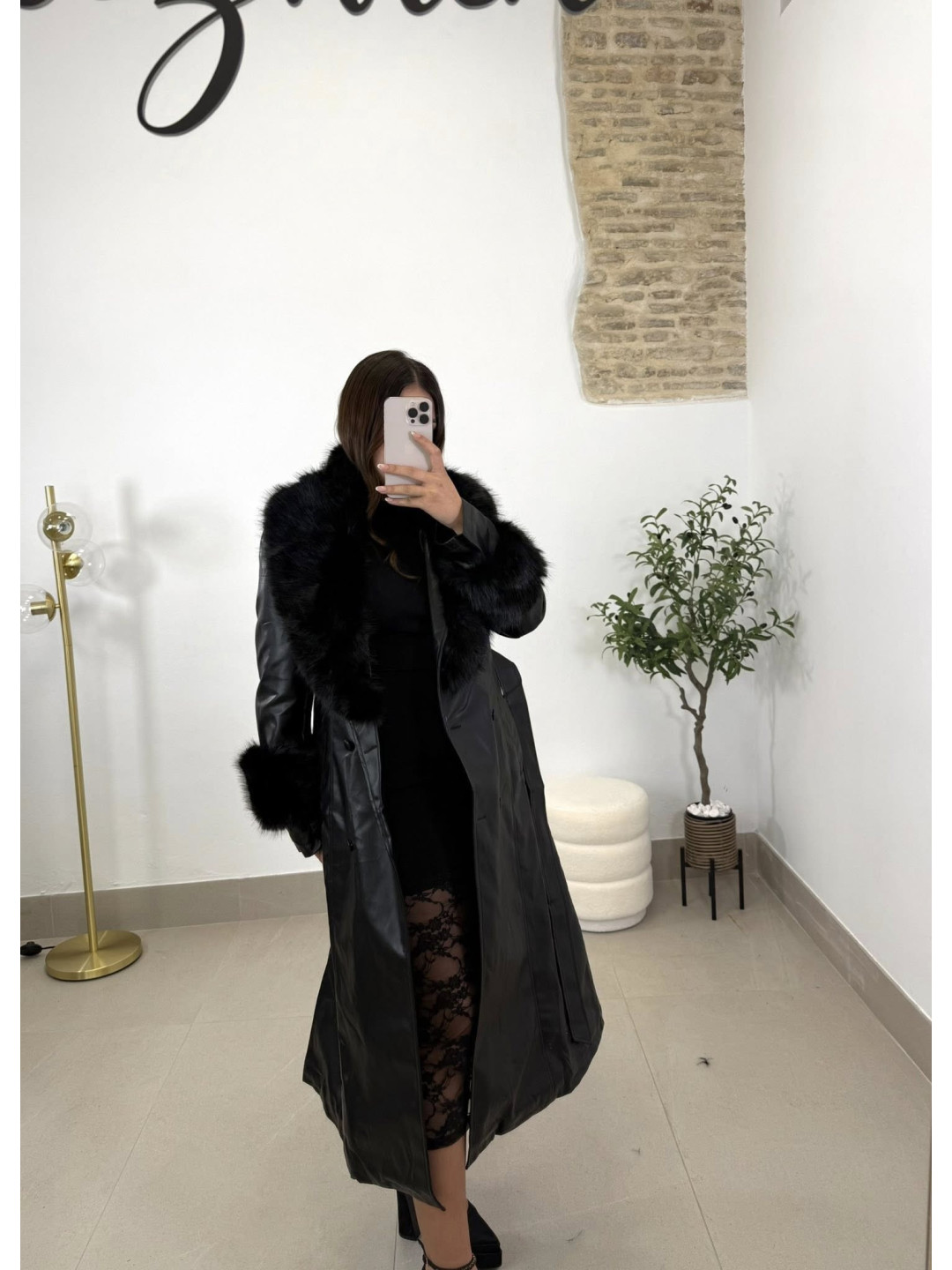 Gabardina Abrigo Bidart negro