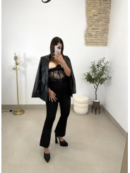 legging termica campana negra