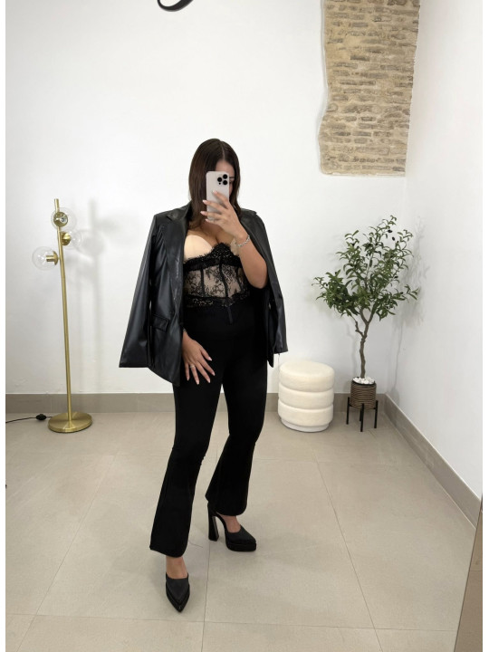 legging termica campana negra