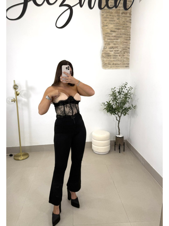 legging termica campana negra