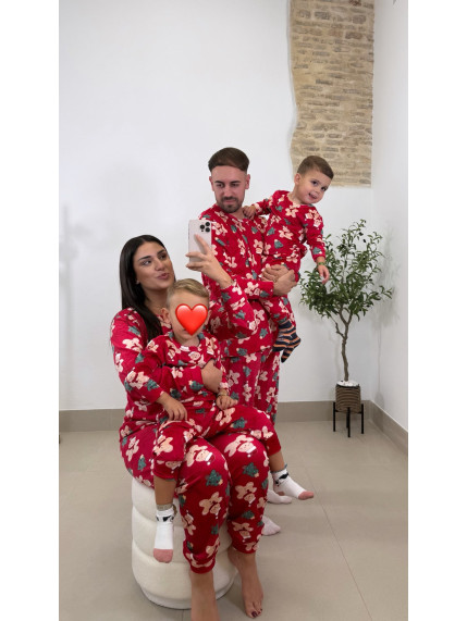 Pijama navidad galleta mujer