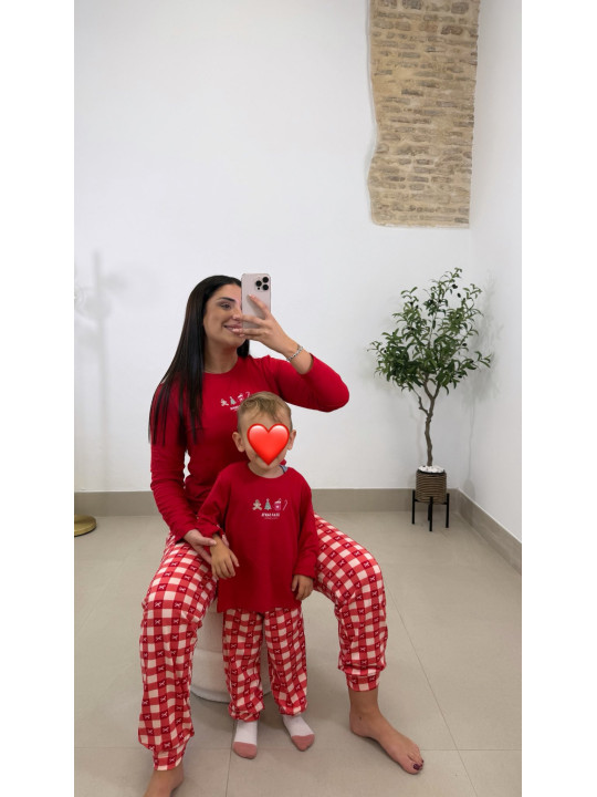 Pijama dear santa adulto tress