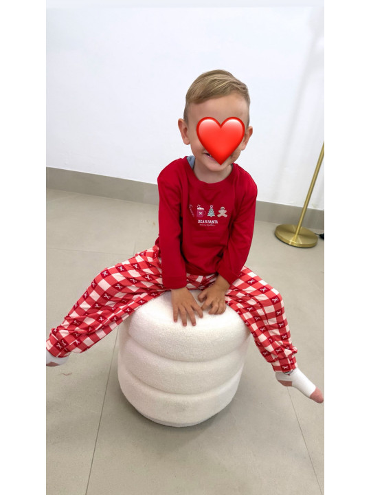 Pijama dear santa adulto tress