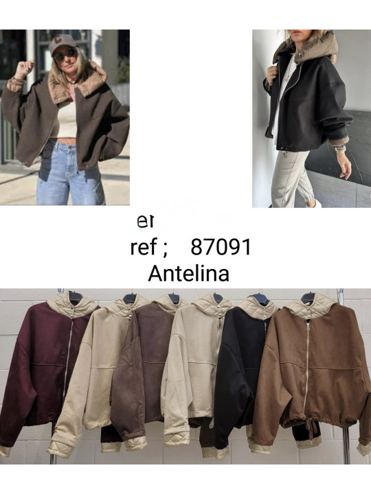 Bomber antelina capucha