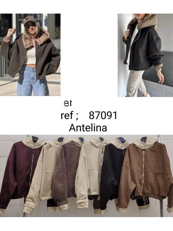 Bomber antelina capucha