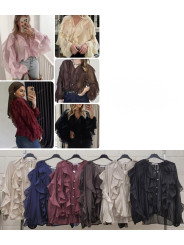 Blusa volante botones