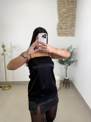 Lencero combinado encaje negro