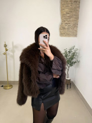 Abrigo laponia marrón chocolate