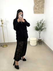 Pantalon globo encaje