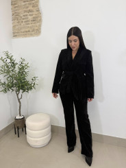 Americana piel melocotón cinturón