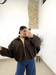 Bomber paño Madrid marrón