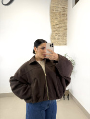 Bomber paño Madrid marrón