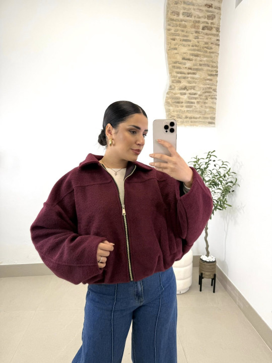 Bomber paño Madrid vino