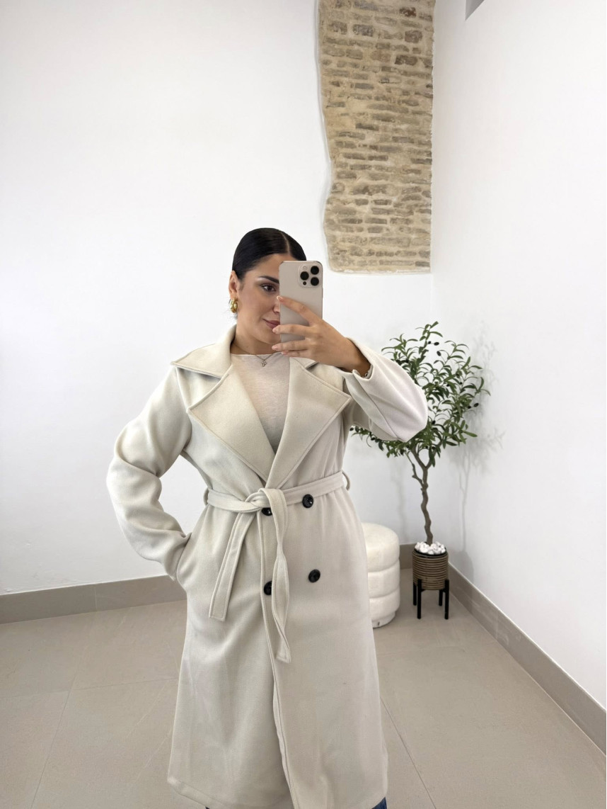 Abrigo Varsovia beige claro