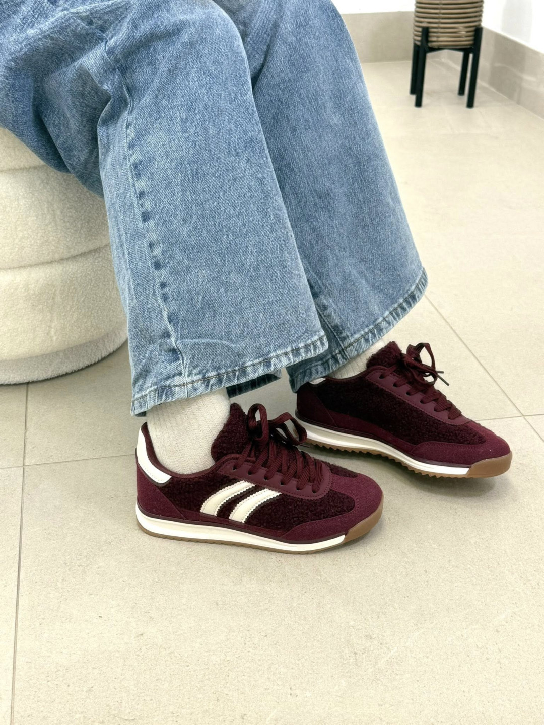 zapatillas bruselas tinto