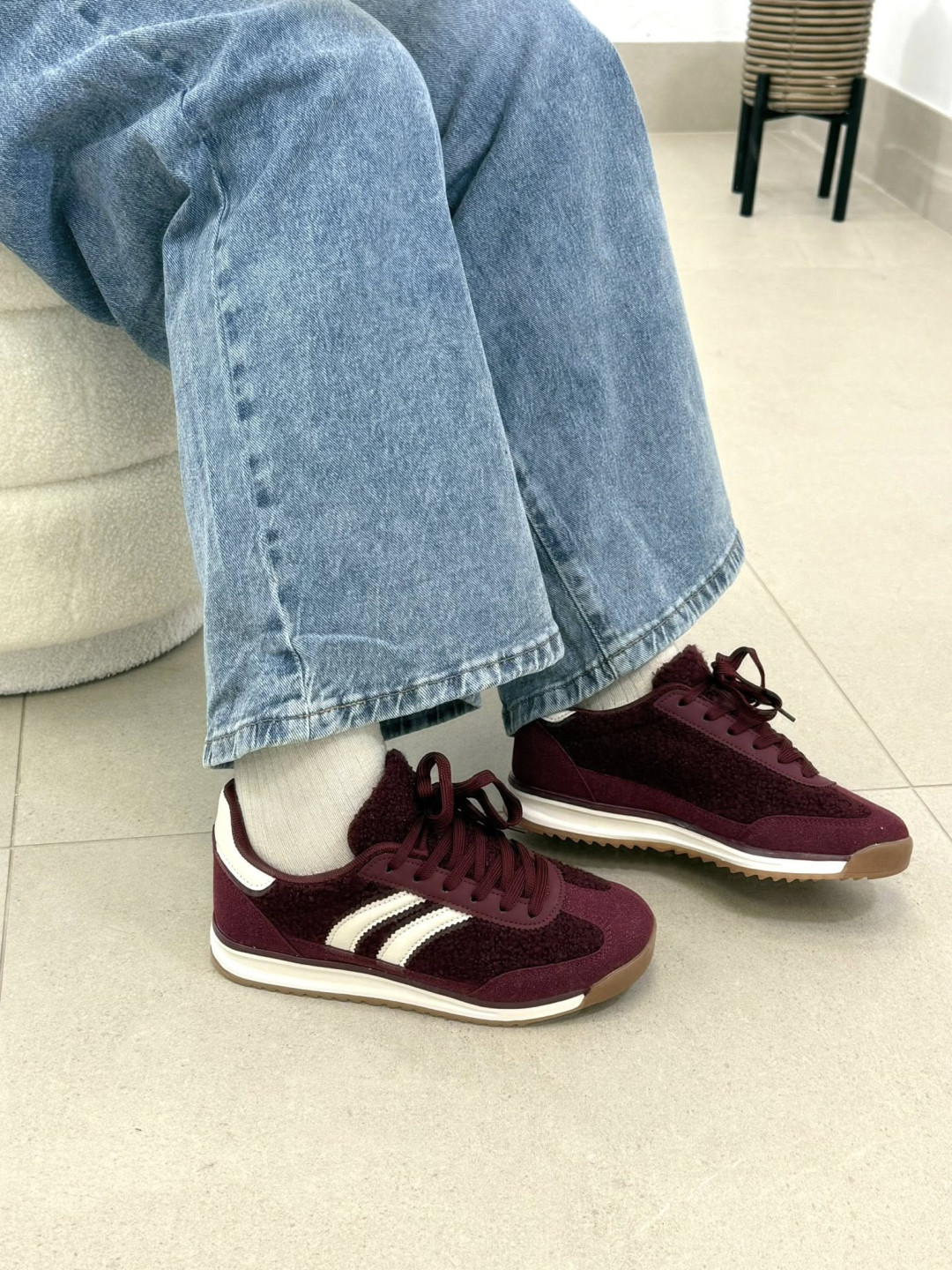 zapatillas bruselas tinto