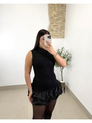 Vestido globo encaje