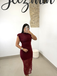 vestido miriam tinto