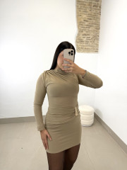 vestido mara beige