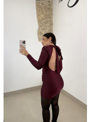 vestido amanda tinto