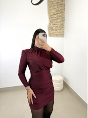 vestido amanda tinto