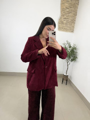 pantalon lentejuela tinto