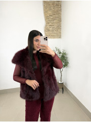 Body basico tul tinto