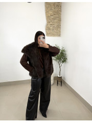 Pantalon polipiel corte recto