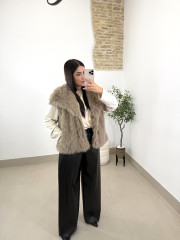 Pantalon polipiel corte recto