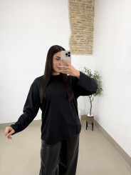 Camiseta  basica oversize  manga larga