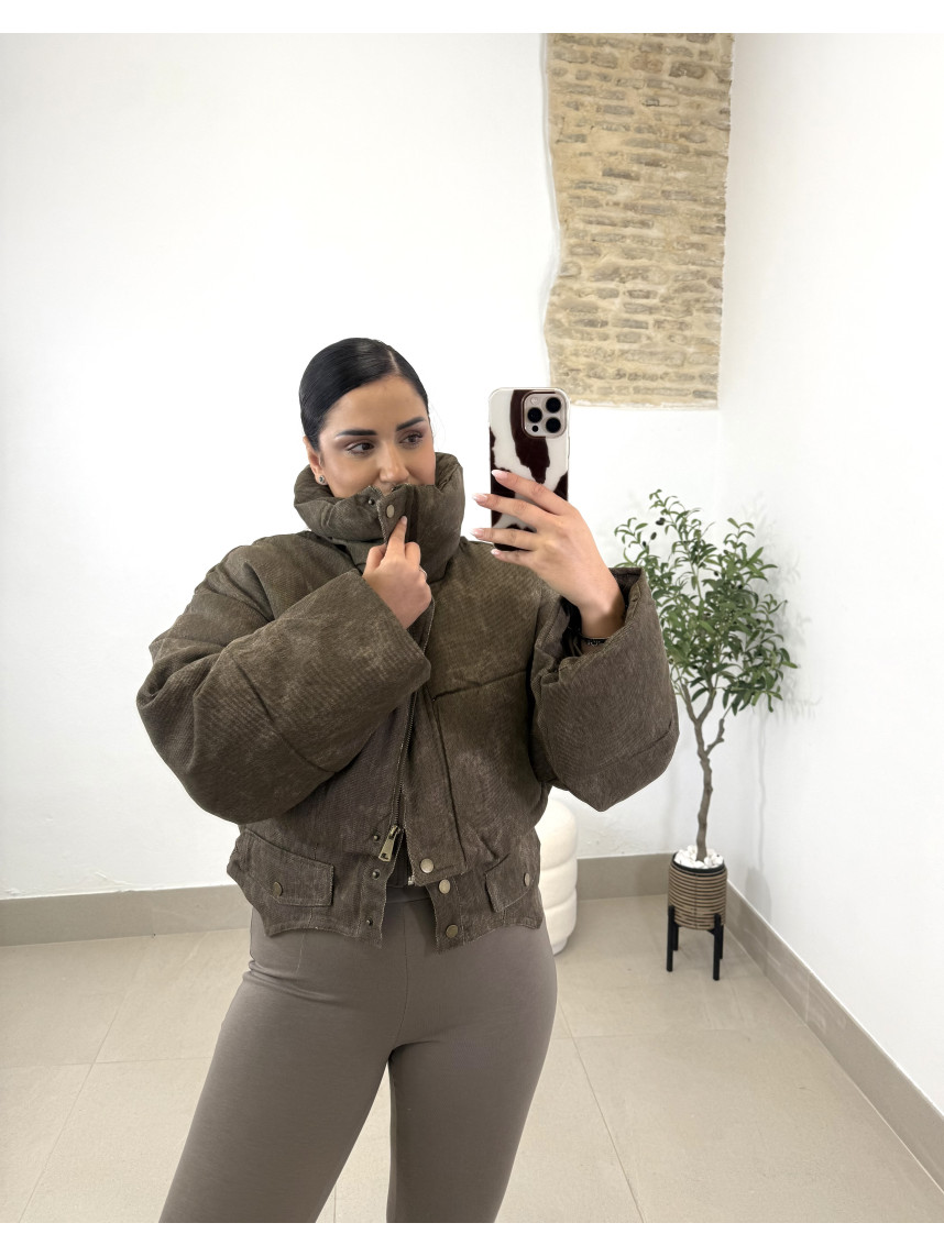 Abrigo corto londres marron