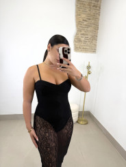 vestido tere encaje negro