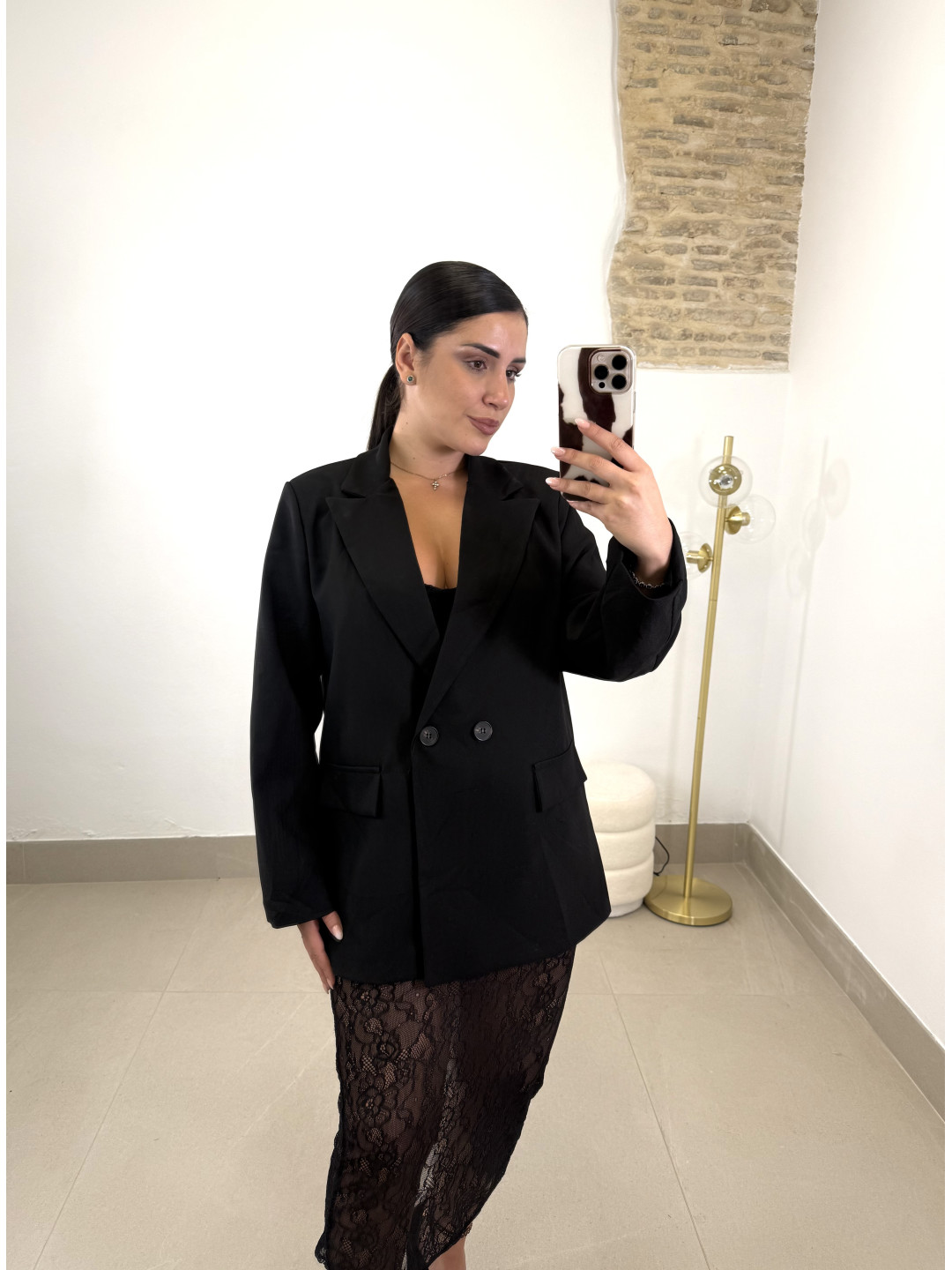 blazer basica negra