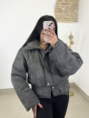 Abrigo corto londres gris